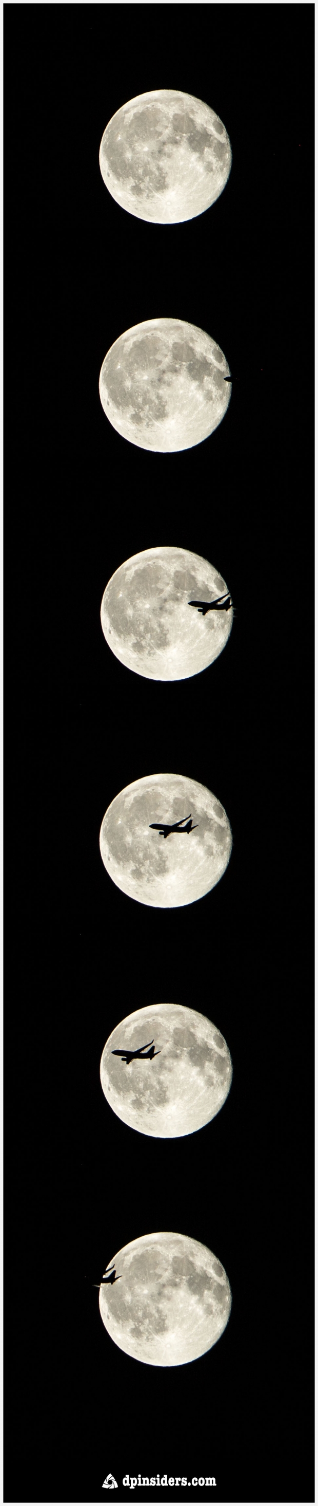 Great Series of Photos of Airplane crossing the Full Moon moonplane 620x2931 Great Series of Photos of Airplane crossing the Full Moon